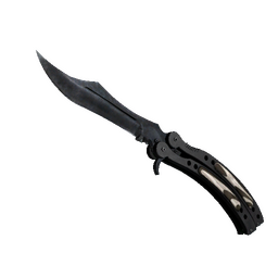 ★ Butterfly Knife | Black Laminate (Factory New)